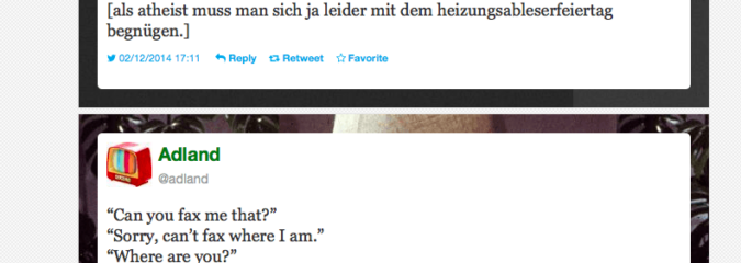 Nougatschachteln und der Heizungsableserfeiertag – die besten Tweets im Dezember 2014 Nougatschachteln und der Heizungsableserfeiertag – die besten Tweets im Dezember 2014