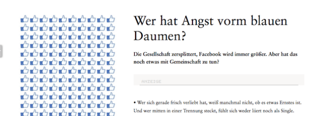 Facebook: Wer hat Angst vorm blauen Daumen? Facebook: Wer hat Angst vorm blauen Daumen?