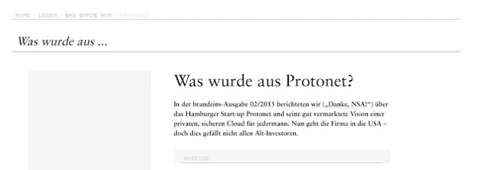 Was wurde aus Protonet? Was wurde aus Protonet?