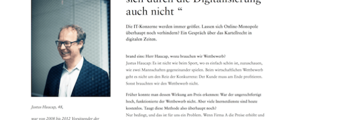 Digitales Kartellrecht: „Die Zehn Gebote ändern sich durch die Digitalisierung auch nicht“ Digitales Kartellrecht: „Die Zehn Gebote ändern sich durch die Digitalisierung auch nicht“