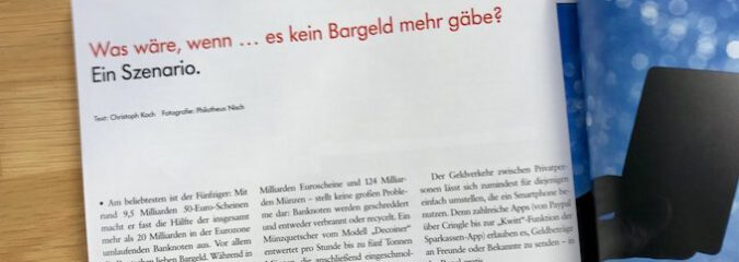 Was wäre, wenn … es kein Bargeld mehr gäbe? Was wäre, wenn … es kein Bargeld mehr gäbe?