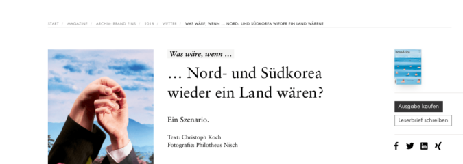 Was wäre, wenn … Nord- und Südkorea wieder ein Land wären? Was wäre, wenn … Nord- und Südkorea wieder ein Land wären?