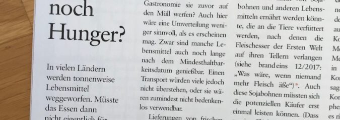 Warum gibt es noch Hunger? Warum gibt es noch Hunger?
