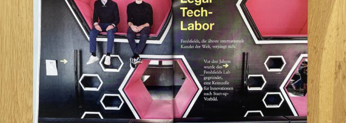 Freshfields Lab: Das Legal-Tech-Labor Freshfields Lab: Das Legal-Tech-Labor