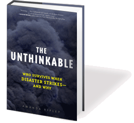 Ripleys Buch: "The Unthinkable" heißt auf deutsch: "Survive: Katastrophen - wer sie überlebt und warum"